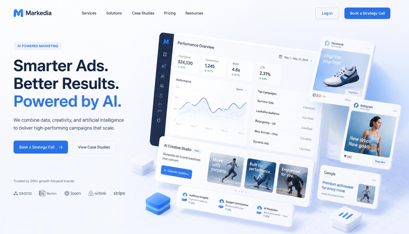 LNL Media dashboard with paid ads, static ads and AI UGC creative